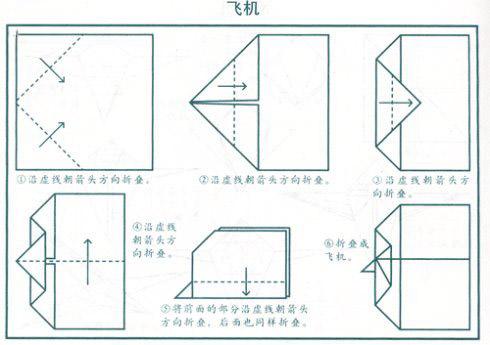 拓展游戏纸飞机折法步骤图